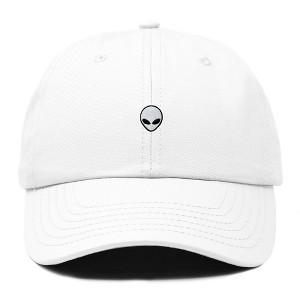 Dalix Lil Alien Embroidered Cotton Cap Outdoor Space Nature Dad Hat Mens - 1 of 4
