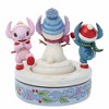 Jim Shore 5.5 Inch Snowy Shenanigans Stitch & Angel Build Snowman Figurines - 2 of 3