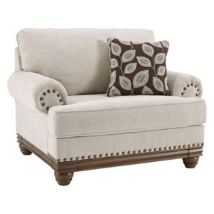 Harleson Chair and A Half Beige - Signature Design by Ashley