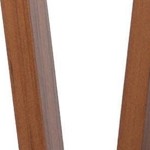 Walnut Wood/Cream PU Leather