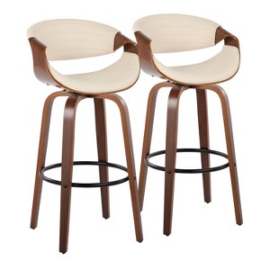 LumiSource Set of 2 30" Symphony Swivel Barstools - 1 of 4