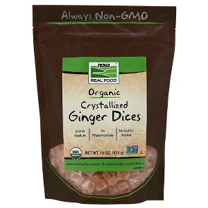 Ginger Dices by Now Foods  -  1 lbs Bag - 1 of 2