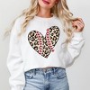 Simply Sage Market Women's Graphic Sweatshirt Leopard Baseball Heart - 2 of 3