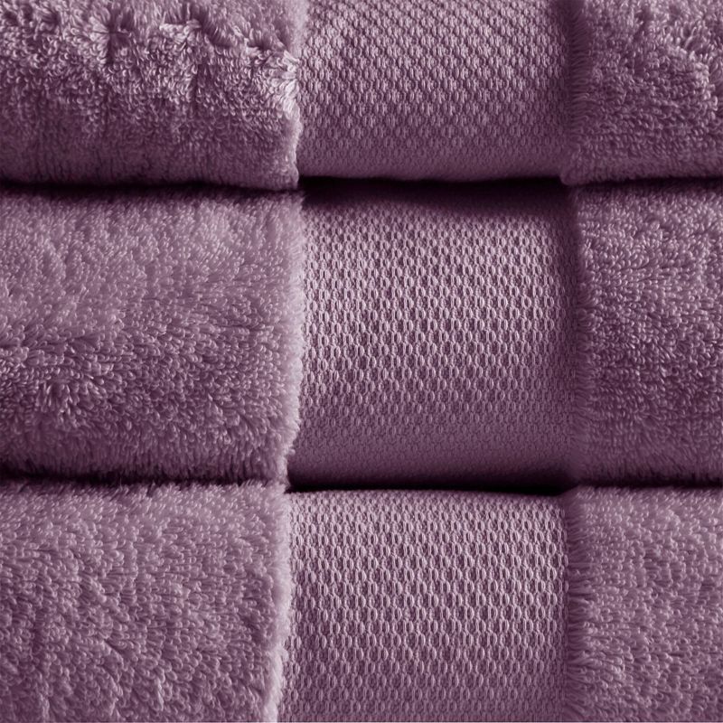 Turkish 100% Cotton 6pc Absorbent Ultra Soft Bath Towel Set, 4 of 9