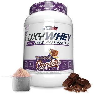 EHPlabs OxyWhey Whey Protein Isolate Powder - 25g of Sugar Free Whey Protein Powder, Meal Replacement Shake - 25 Serves (Delicious Chocolate) - 1 of 4