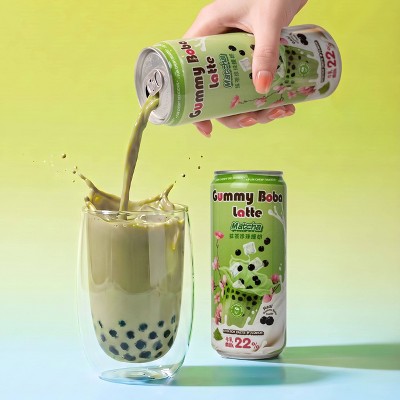 O's Bubble Gummy Boba Latte - Matcha - 16 fl oz