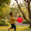 PLAYBERG Red Outdoor Patio Playground Hanging Adjustable Ball Round Swing, Inflatable Heavy Duty Rubber Round Swing Ball, Pump Included - image 2 of 4