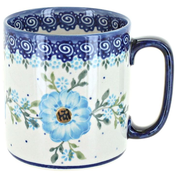 Blue Rose Polish Pottery A25 Andy Coffee Mug, 1 of 2
