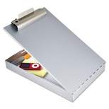 Saunders Redi-Rite Aluminum Storage Clipboard 1" Clip Cap 8 1/2 x 12 Sheets Silver 11017