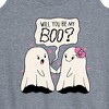 Women's - Instant Message - Valentine's Day Will You Be My Boo Graphic Racerback Tank - 2 of 4