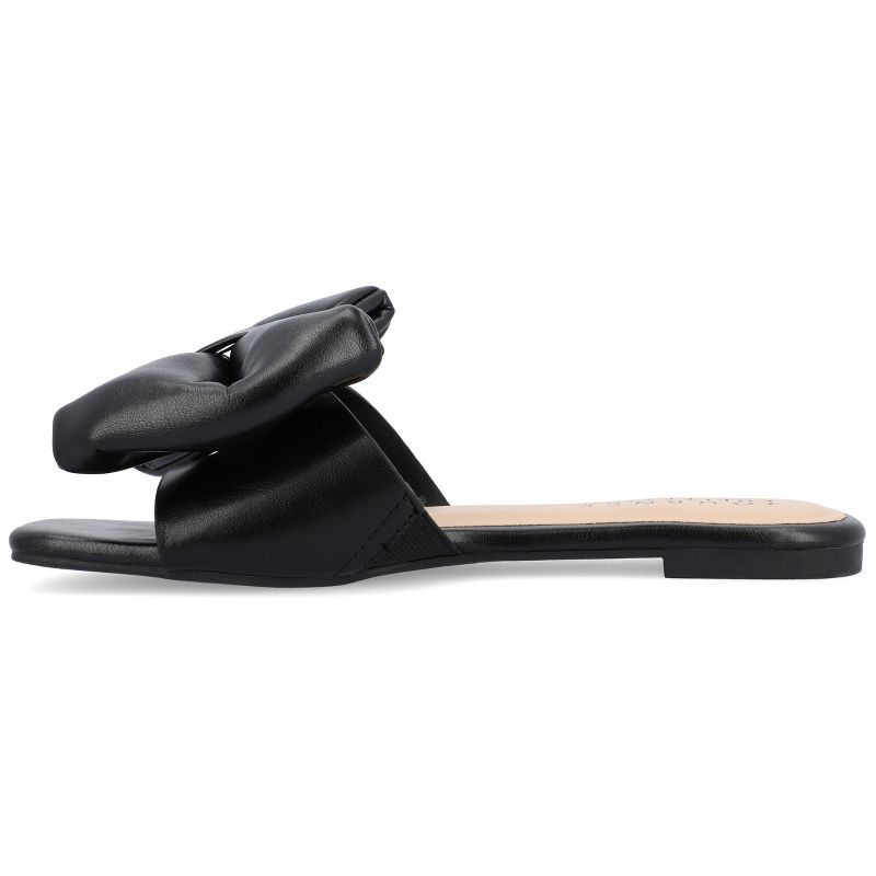 Journee Collection Womens Medium and Wide Width Fayre Tru Comfort Foam Slip On Slide Flat Sandals, 2 of 10