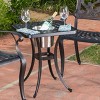 Ava Cast Aluminum Chat Table with Ice Bucket: Weather-Resistant, Patio Accent, Christopher Knight Home - 2 of 4