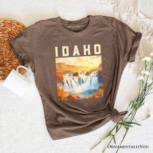 Majestic Idaho State Shoshone Falls T-Shirt, Scenic Waterfall Tee and Nature Travel Souvenir | OrnamentallyYou - 1 of 4