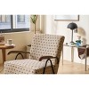 Okak Modern Fabric Accent Chair Living Room Chair with Soft Padded High Back Armchair with Metal Legs for Dining Bedroom Office, Cream Brown - 2 of 4