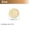 Unique Bargains Wooded Sewing DIY Craft Clothing Sewing Round Buttons 50 Pcs - 2 of 4