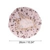 Unique Bargains Women Double Layer Butterfly Shower Cap 1 Pc - 2 of 3