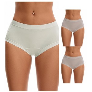 INSPIRE CHIC Women's High Rise Modal Full Coverage Soft Briefs Underwear 3 Packs - 1 of 4