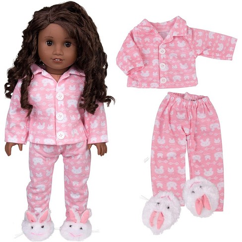 Our Generation Bedtime Bunny Pajama Outfit For 18 Boy Dolls : Target