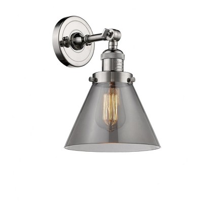 Cone - 1 Light Wall Sconce In Industrial Style-10.5 Inches Tall and 8 Inches Wide