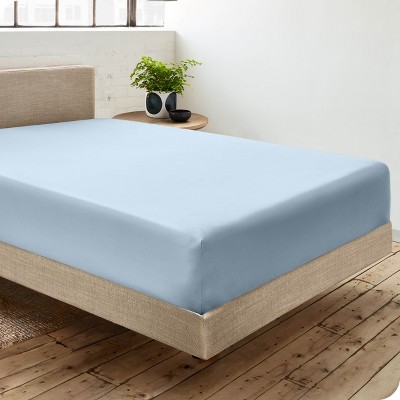 Winter Blue Organic Cotton Percale Twin XL Fitted Sheet Set
