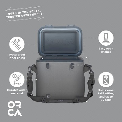 Wolfpack Gray Wanderer 24qt Insulated Soft-Sided Cooler