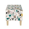 Skyline Furniture Jaxson Storage Bench Terrazzo: Contemporary Cotton Upholstered, Pine Frame, Geometric Pattern - 3 of 4
