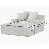 NicBex Couches for Living Room 66.1" Oversized Chaise Lounge Chair Corduroy Upholstered Sofa Sleeper Chair with Full Foam Cushioning - 3 of 4