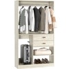 Aheaplus 40'' Freestanding Closet Organizer System with Hanging Rods, Drawers, Storage Shelves - 2 of 4
