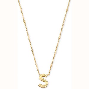 Letter A-Z Pendant Necklace for Women, 14K Gold Plated Fashion Jewelry - 1 of 4