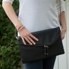 Pavilion Gift Company - Black - 12.5" x 1" x8" Fold Over Clutch - Handbags - 2 of 4