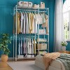 Simple Trending Heavy Duty Clothing Rack Loads 750 LBS, Garment Racks with Adjustable Shelves for Hanging Clothes, Metal Wardrobe Closet, Chrome - 2 of 4