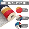 Water-Resistant Modern Area Rug, Low-Pile Non-Slip Soft Carpet for Bedroom, Dining Room, Home Office – Colorful Floral Design - 4 of 4