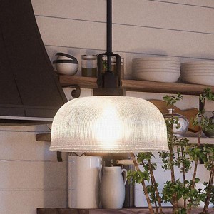 Urban Ambiance Luxury Luxe Industrial Pendant,  9-1/4"H x 10-1/2"W,  Fashion Bronze Finish, UHP2050 - 1 of 4