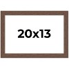 PosterPalooza | 20x13 Wide Barnwood Picture Frame, UV Acrylic, 6 Finishes - Grey, Brown, White, and Black - 2 of 4