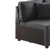 33" Silvester Gray Fabric - Acme Furniture: Upholstered Leather, Wood Frame, No Assembly Required - 2 of 4