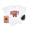 Simply Sage Market Women's Coquette Plaid Merry Short Sleeve Garment Dyed Tee - 3 of 4