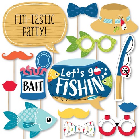 Big Dot Of Happiness Let's Go Fishing - Fish Themed Birthday Party