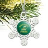 Norfolk State University Spartans Logo Metal Snowflake Christmas Tree Holiday Ornament - 2 of 3