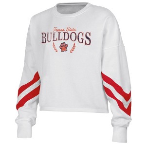 NCAA Fresno State Bulldogs Women's Crew Neck Fleece Sweatshirt - 1 of 3