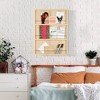 18" x 24" Wood Tiered Collage Memo Board Wall Organizer Natural - Gallery Solutions - image 2 of 4