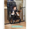 GROWNSY Baby Gate for Stairs, 29.5"-48.4" Pressure Mounted Baby Gate for Top of Stair&Doorway with Y-Spindle Rods, Anti-Trip Pedal, Black - 4 of 4