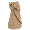 Magid Straw Two Tone Striped Color Block Roll Up Visor - 2 of 4