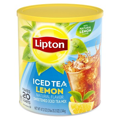Lipton Lemon Sweetened Iced Tea Mix - 47.2oz