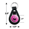Power Rangers Pink Ranger Helmet Black Leather Keychain - 2 of 4