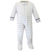 Touched by Nature Baby Boys Organic Cotton Zipper Sleep and Play 3pk, Boho Fox - 3 of 4