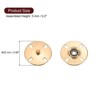 Unique Bargains Alloy Invisible Durable High Hardness Buckle Fasteners Press Studs Buttons 5 Pcs - 2 of 4