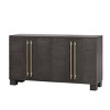 Storage Cabinet With Adjustable Shelves And Gold Handles,Traditional Style Cabinet,Dining Room Cabinet,Living Room Cabinet-Maison Boucle - 4 of 4