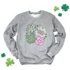 Simply Sage Market Women's Graphic Sweatshirt Stay Gold Lucky Shamrocks St. Patrick's Day - 3 of 3