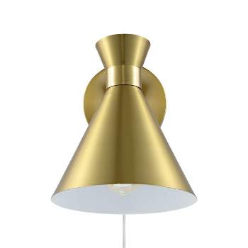 Metal Wall Sconce (includes Led Light Bulb) Brass - Threshold™ Designed  With Studio Mcgee : Target