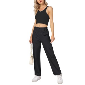 Clearlove Work Pants Women High Waisted Business Casual Outfits 2025 Wide Leg Workwear Trousers - 1 of 4